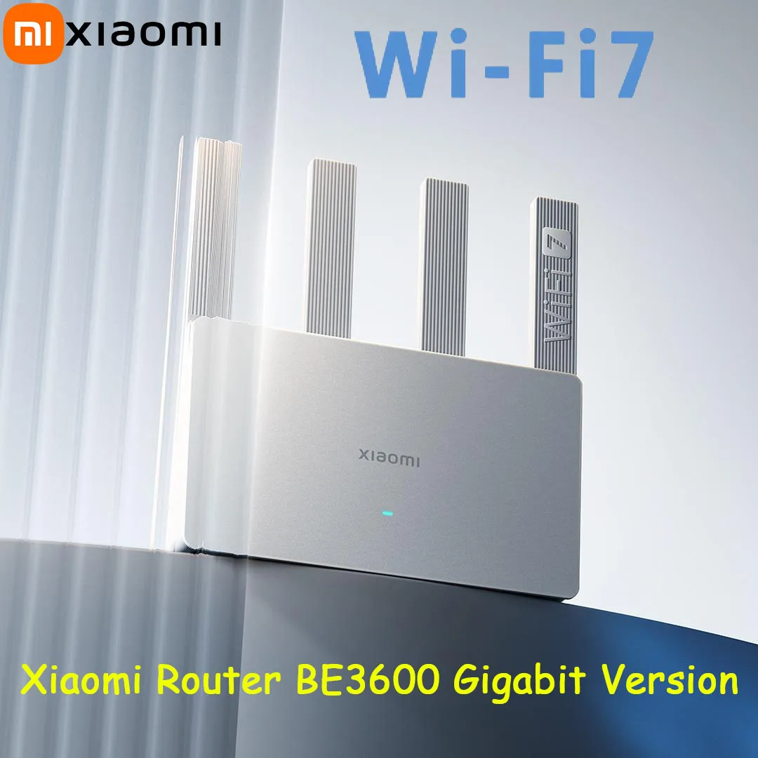 Xiaomi BE3600 Router Gigabit Version MLO Dual-Band WiFi 7 IPTV Repeater VPN Mesh Networking Acceleration 4-core Qualcomm CN