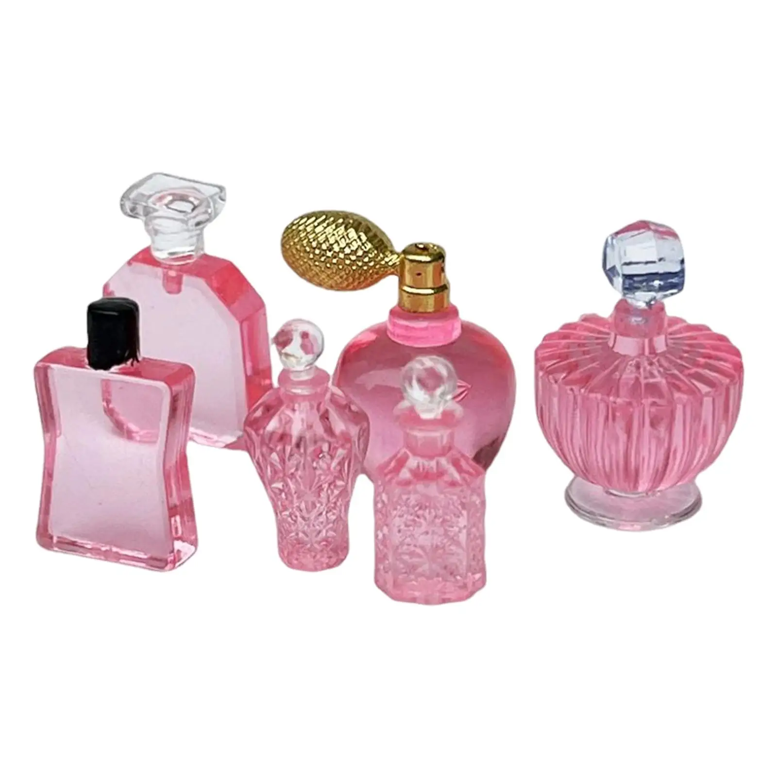 Garrafas miniatura para Game Girl, Doll Bedroom Perfume, Escala 1:12