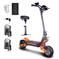 TOURSOR X5 Adult Electric Scooter 2500W*2 Dual Motor Electric Scooter 52V 26AH 11-inch Road Tires City Electric Scooter