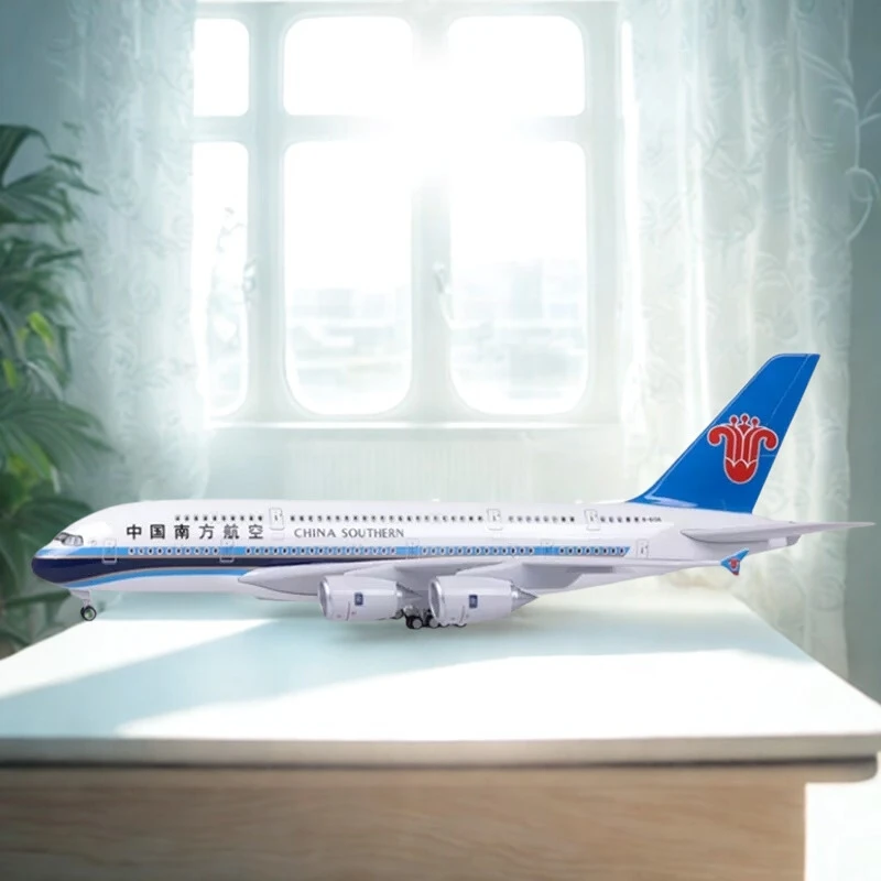 

47cm scale aircraft A380 China Southern Airlines Plane Accessories airplane toys for child Resin Model Planes Collected Gift By