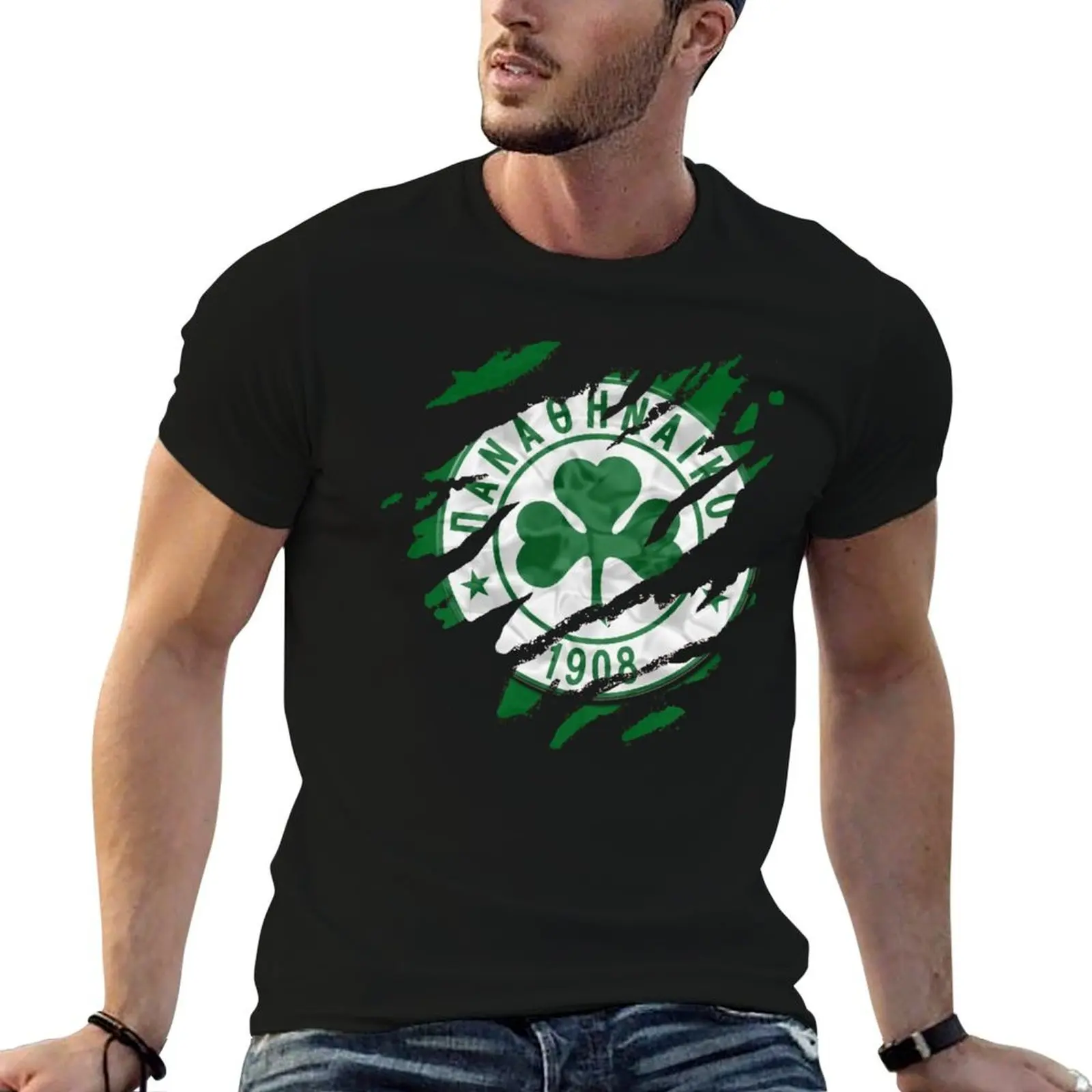 

Panathinaikos Athens Greece Football Fans Gate 13 T-Shirt t shirts with prints man t shirts cotton man t shirts graphic T-Shirt