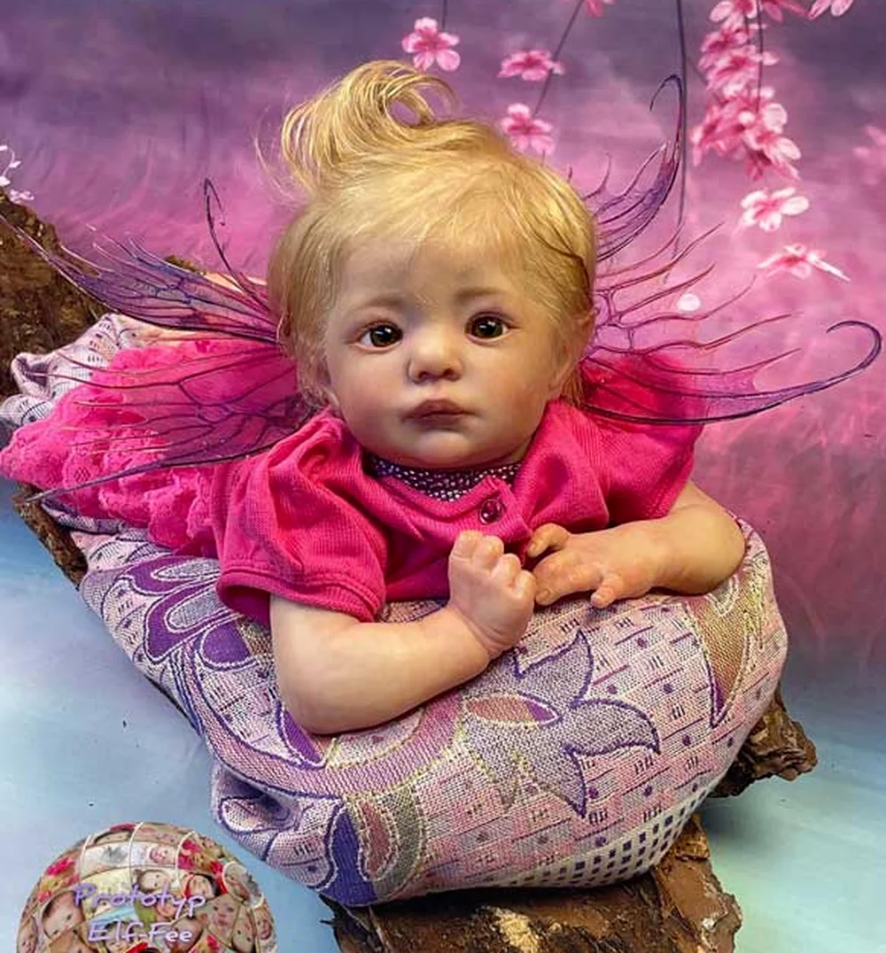 

20inch Reborn Doll Kit ELF-FEE Unfinished Unpainted Fair Elf Unpainted Doll Parts with Cloth body DIY Doll kit Reborn Supply