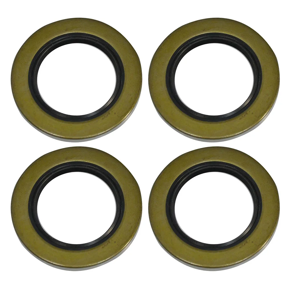 4pcs 34823 12192TB Doubl E Lip Seals, Suitable For 2000 Lb Trailer Axles, Size 1.25 Inches X 1.98 Inches, Dura Ble Do Uble Lip