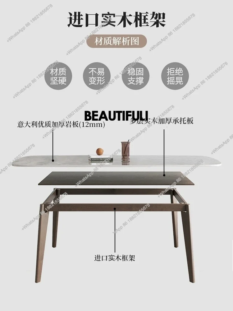 H Nordic Square Dining Tables Restaurant Party Living Room Dining Tables Set Modern Breakfast Table A Manger Furniture Home