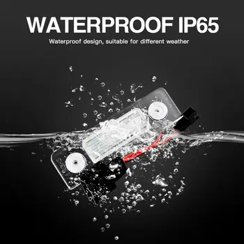 2個白色LED車牌燈,OEM編號1Z0943021,適用於Skoda明銳2改款車型(2009-2012)及Roomster 5J車型(2006-2010)。 10 最佳銷售 2006年式Skoda明銳 - №5