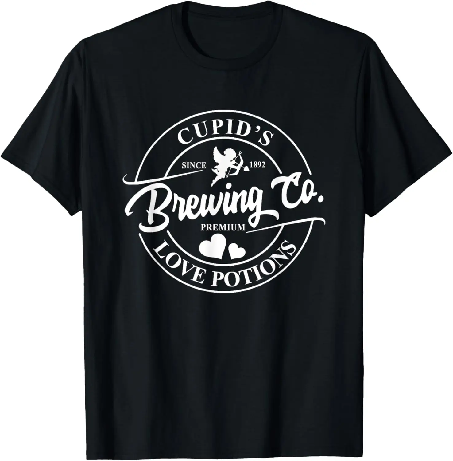 

Cupid's Brewing Co Premium Love Potions Valentine Clothes T-Shirt