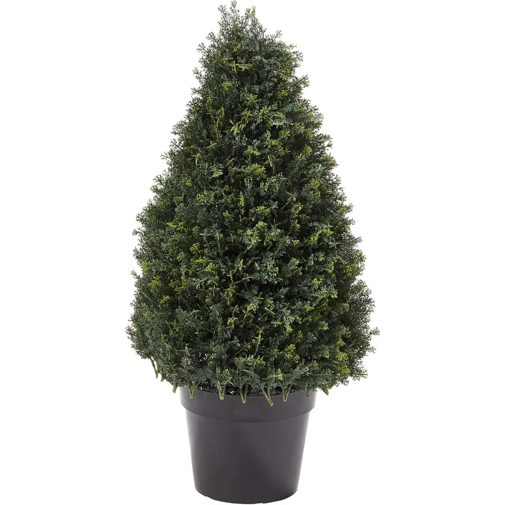 

37 Tower Shaped Artificial Plants in Sturdy Flower Pots - Pure Reality Indoor or Outdoor Potted Shrubs for Home Decoration