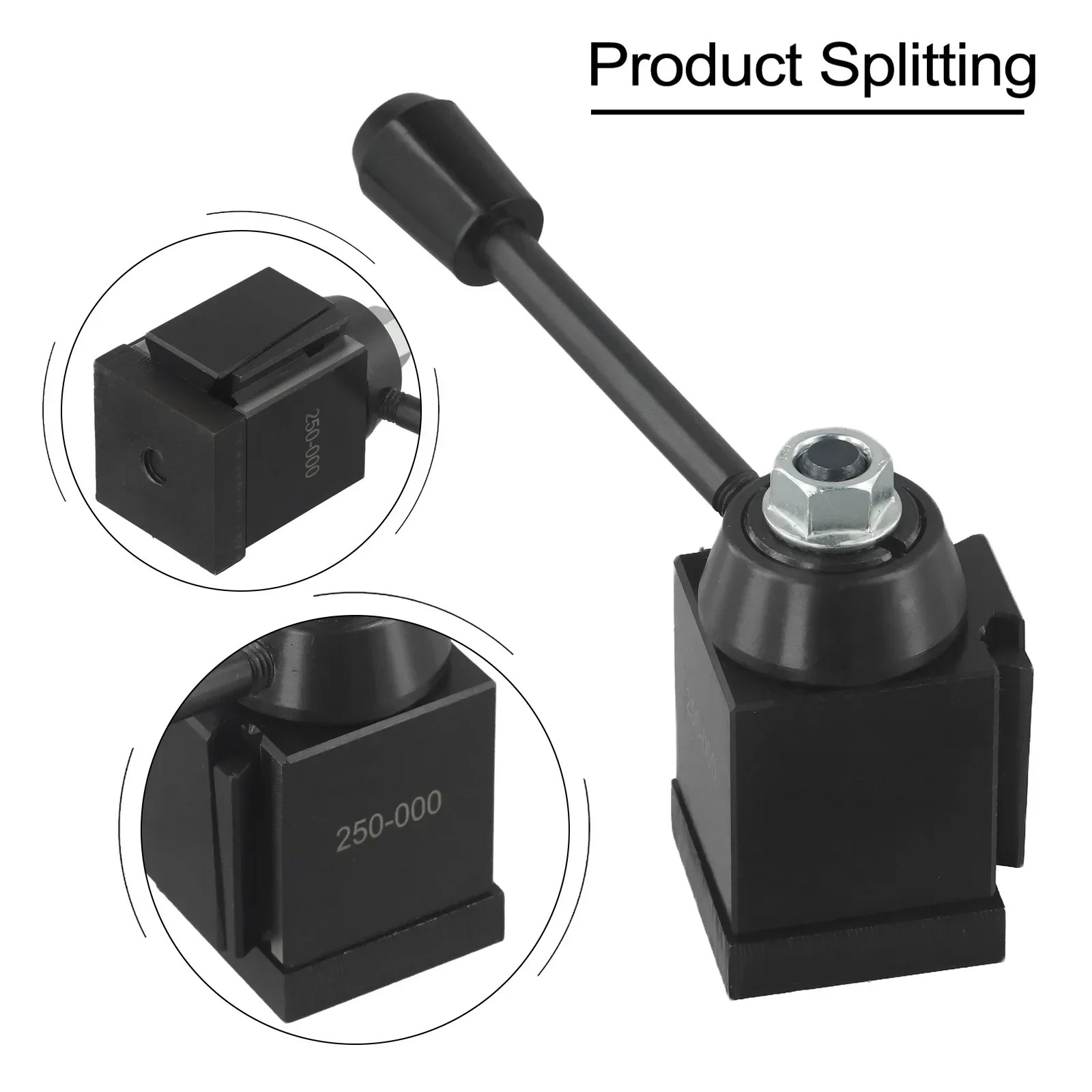 

3pc OXA Wedge Type Tool Post Set For Quick Change Turning And Facing Holder Compatible With For Lathe Machines