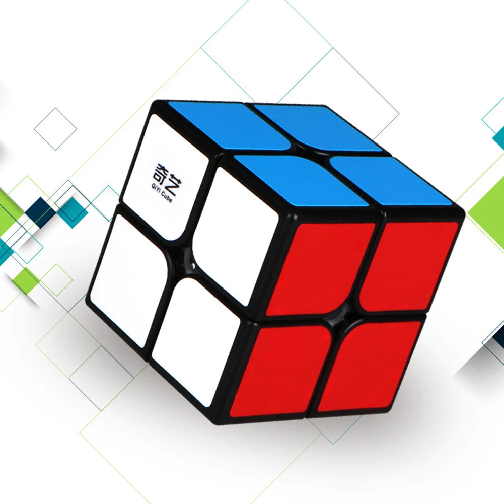 QiYi2x2x2 Mini Pocket Cube Meilong Snelheid 2X2 Magische Kubus Beroep Cube Onderwijs Toy