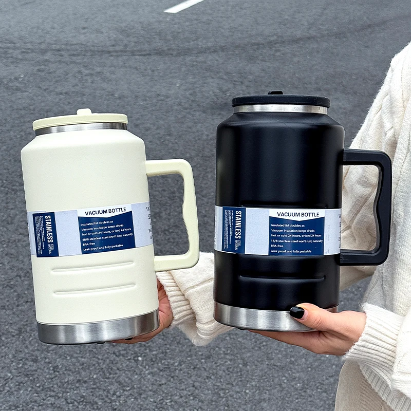 

Изолированная чашка из нержавеющей стали, 1 шт., ручной кувшин для воды большой емкости 2000 мл, орган для бутылки с водой для фитнеса и спорта