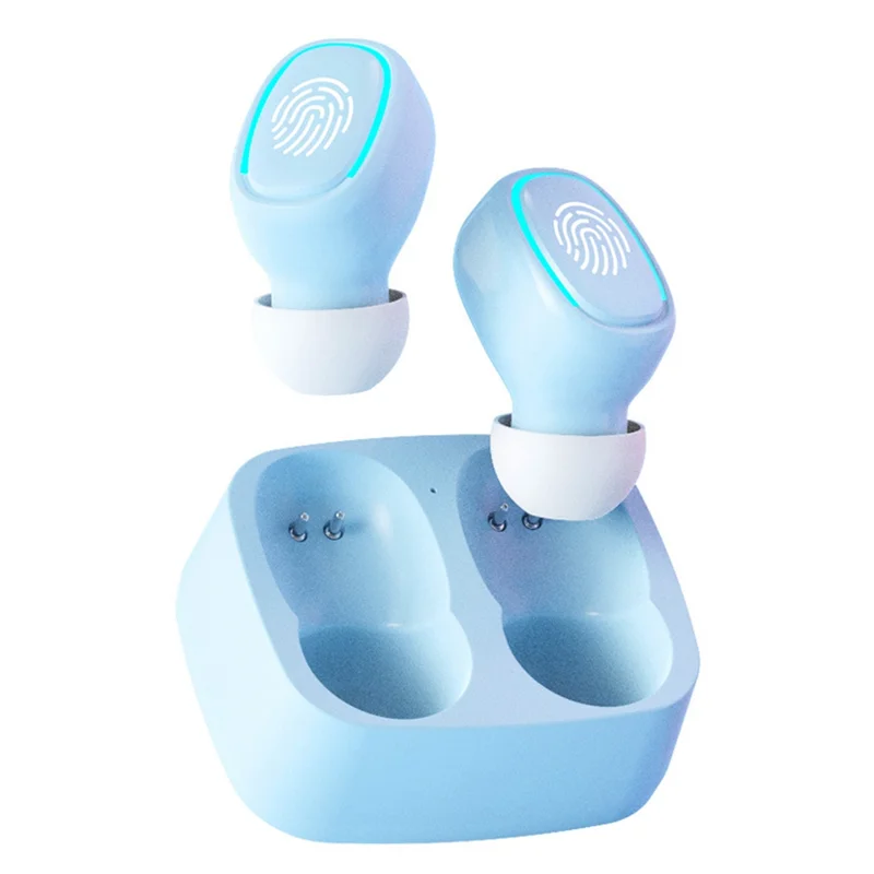 A57G-Mini ワイヤレス Bluetooth ヘッドセット タッチ ライト耳栓 汗防止 HD 音質ステレオ ユニバーサル ヘッドセット、イエロー