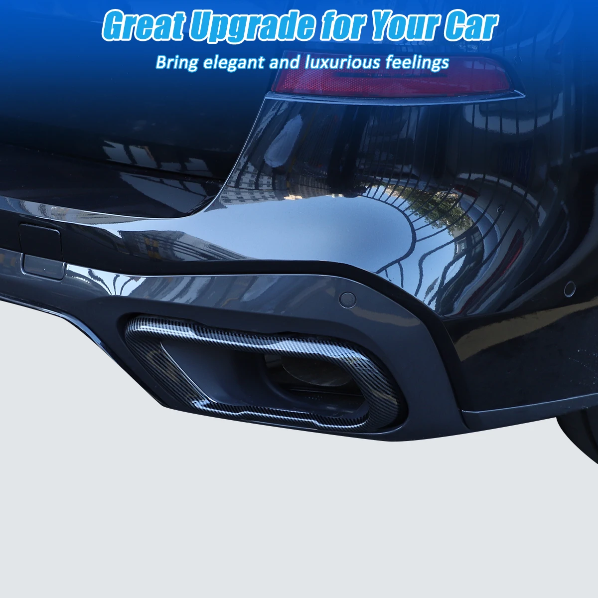 For BMW X5 G05 X6 X7 G07 2019-25 Car Styling Car Tail Throat Accessories Tail Muffler Exhaust Pipe Output Cover Car Decoration 6