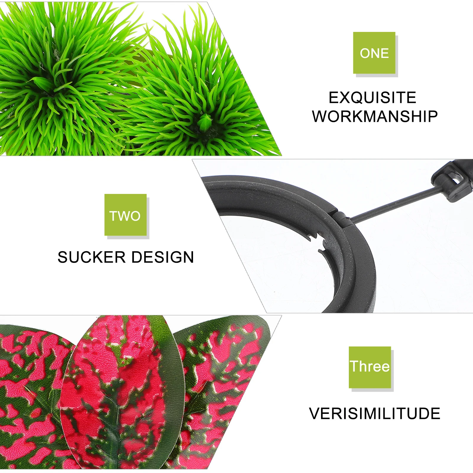 

1Set Betta Fish Rest Nest Decorations Round Feeding Ring Simulation Coral Artificial Aquatic Plant Big Swaying Ornamental