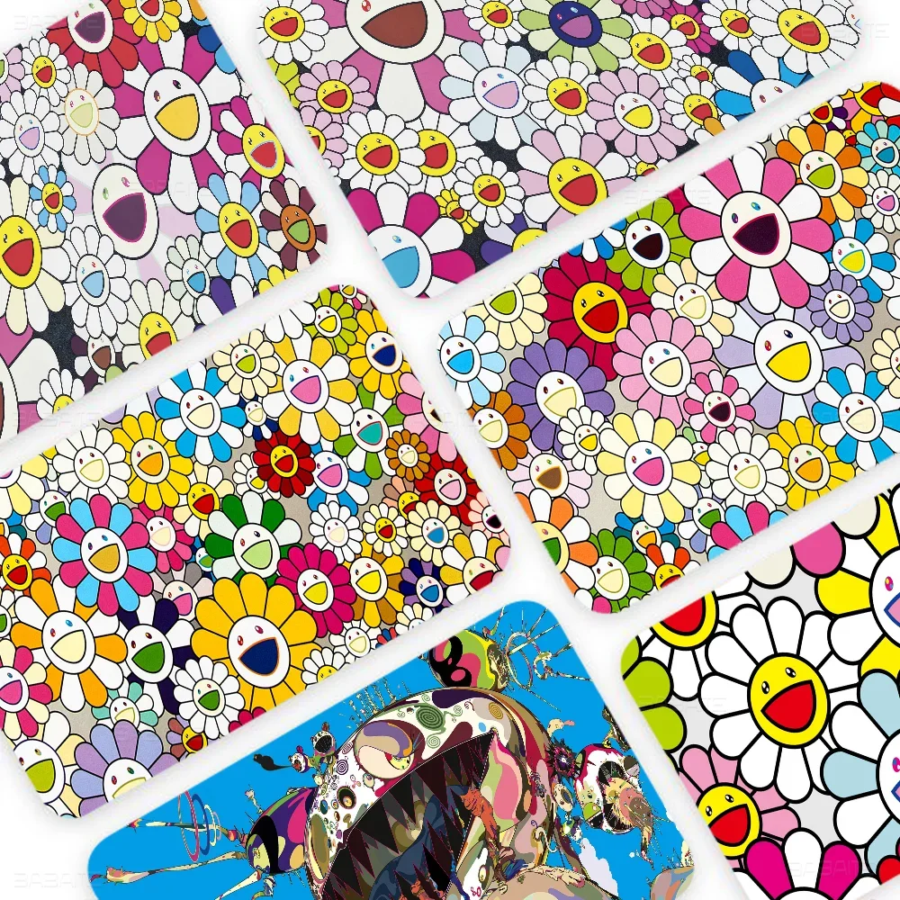 T-Takashi M-Murakami Various Anime Bank Credit Cards Bus Pass Stickers Cool Decoration Waterproof Stickers Collection Toys Gifts