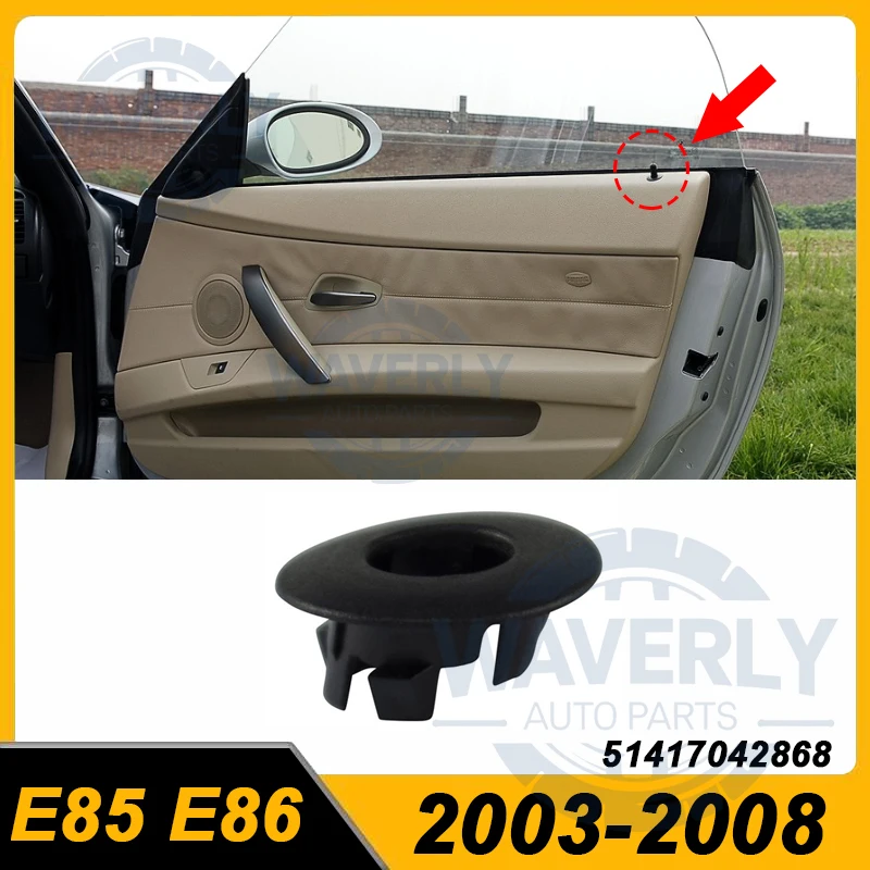 for 2003-2008 Z4 BMW E85 E86 2.5i 3.0i 3.0si M3.2 Convertible 3.0si M3.2 Coupe Door Bezel Cover Surround Lock Knob 51417042868