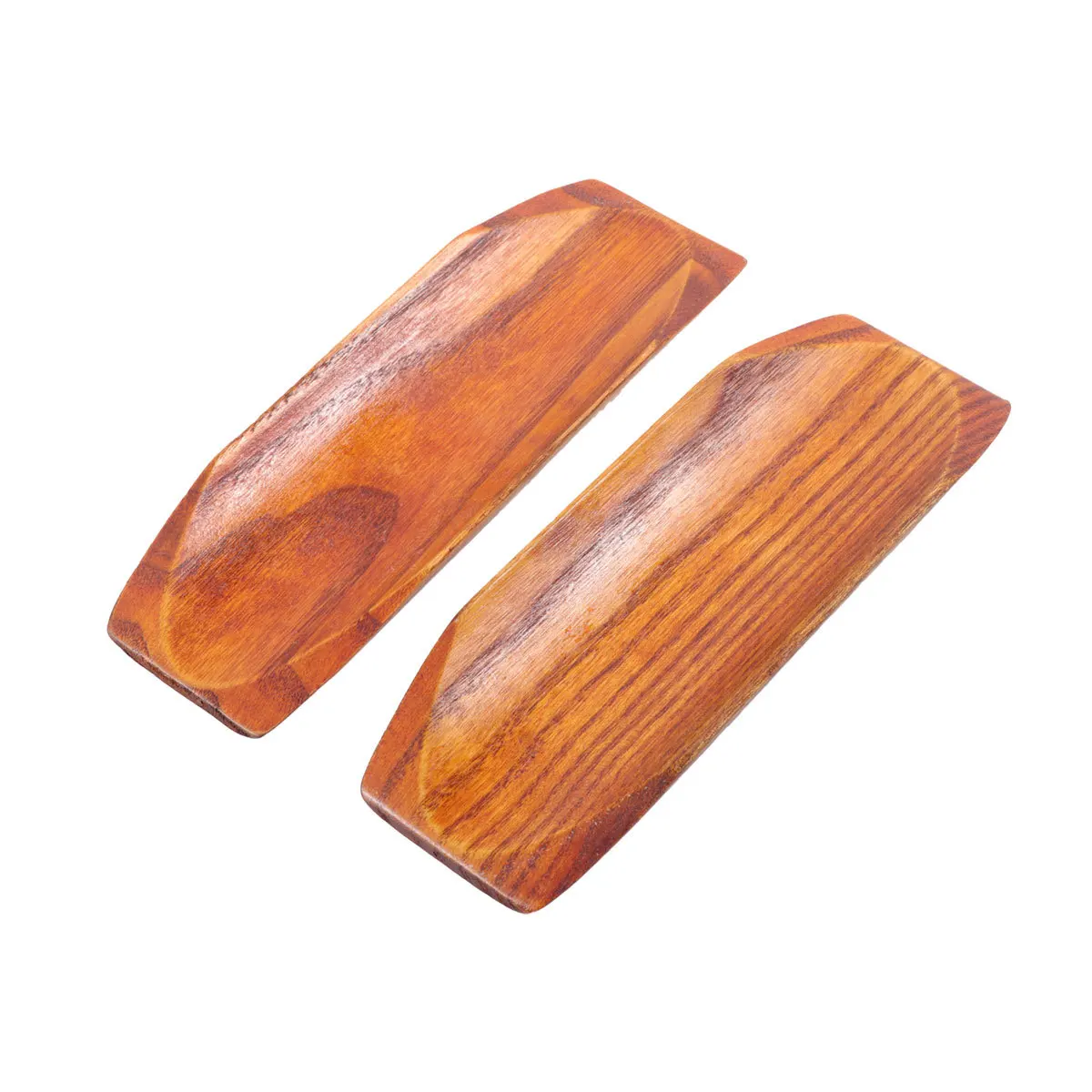 

2Pcs Natural Solid Wood Mini Sushi Tray Long Dessert Snack Saucer Serving Platter Home Shusi Plate Long Dessert Dish