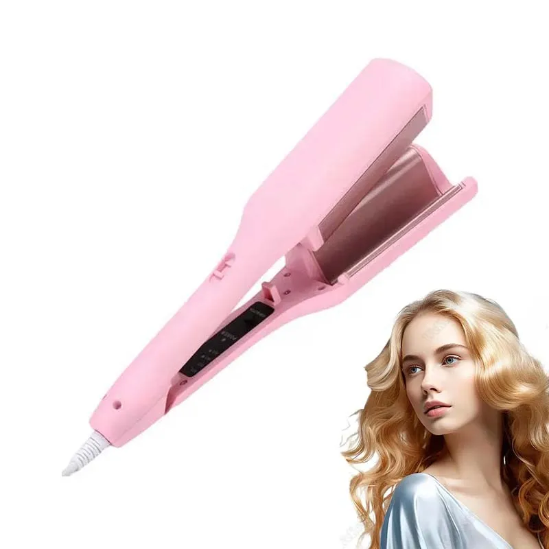 

Портативные щипцы для завивки волос, щипцы для завивки волос с отрицательными ионами, регулируемая температура, волнистые керамические инструменты для быстрого нагрева волос