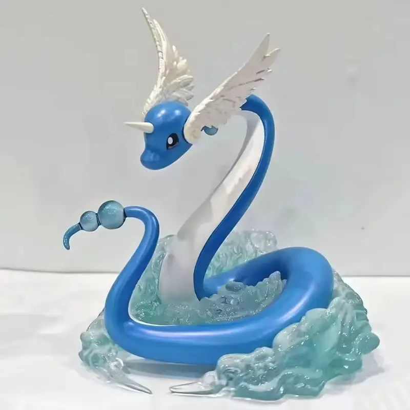 PokéMon figura de Anime Dragonair figura de acción púrpura periférico de animé Samuel•Oak Kawaii decoración de escritorio juguete recoger modelo regalo