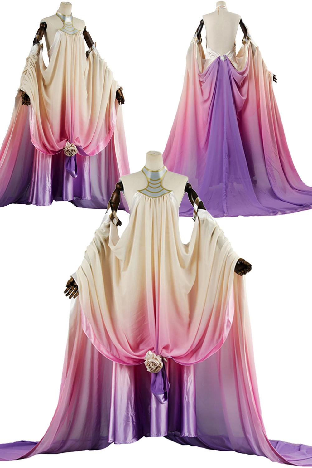 Padme Cosplay Costume pour femme, robe de jeu de lac, costume de bataille spatiale, tenues pour adultes, vêtements de fête