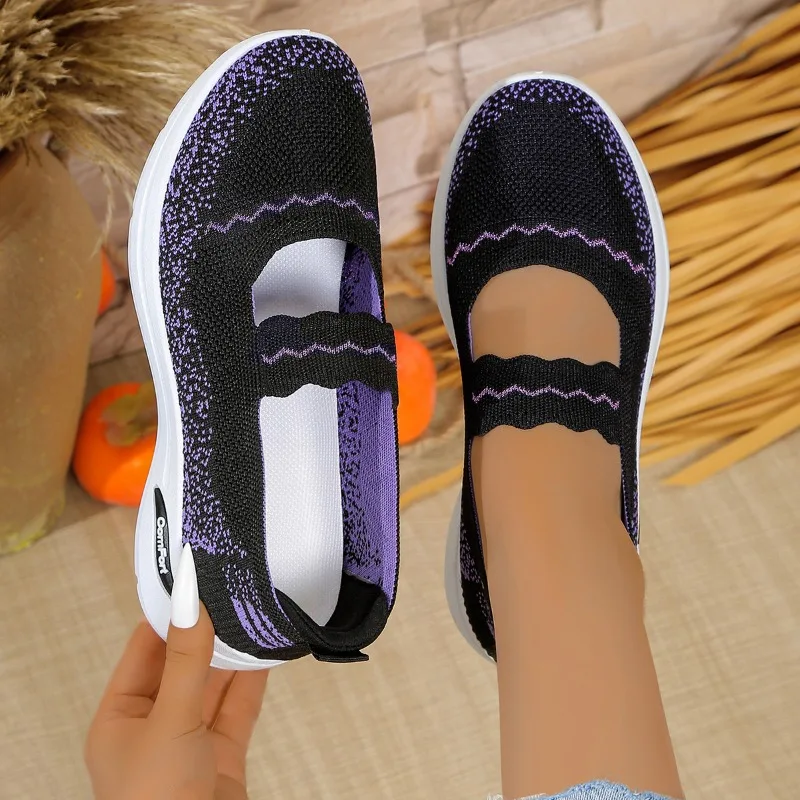 Women's Single Shoes Spring New Flat Mesh Cloth Set Oxford Shoes Comfortable Breathable Anti-slip Wear-resistant Cloth Shoes