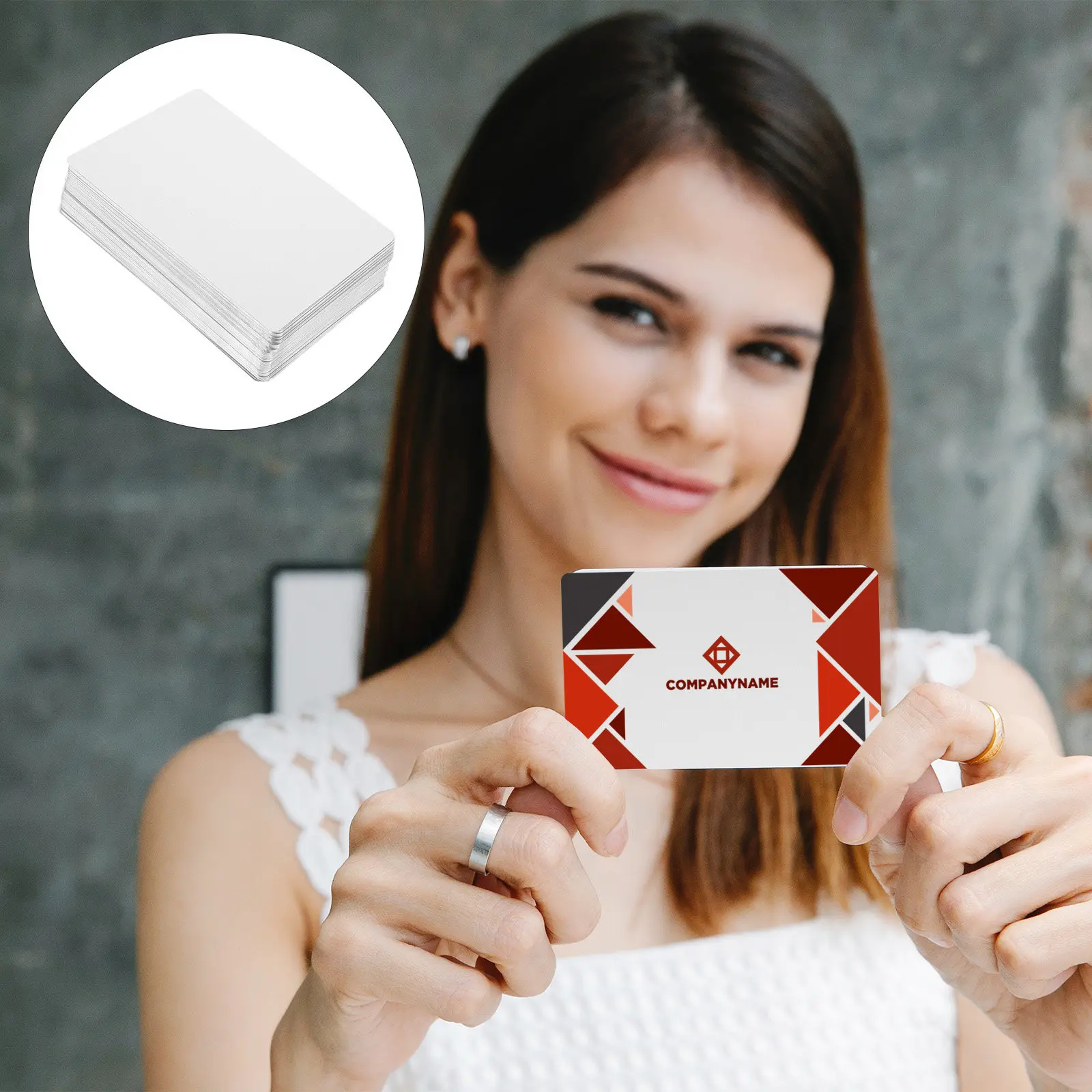 

100 Pcs Blank Metal Business Cards Aluminum Blanks for Sublimation DIY Cards Message Cards Craft Projects Small Size