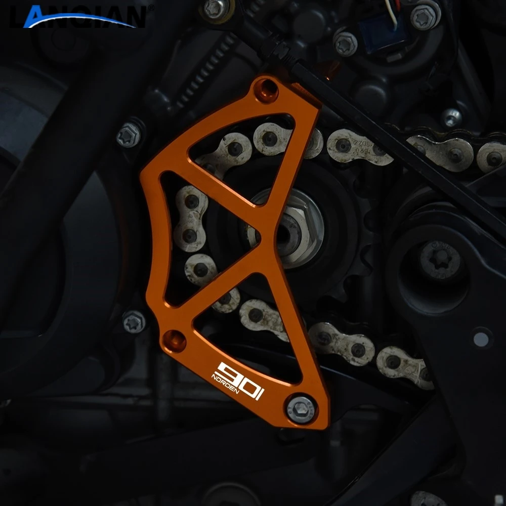 NORDEN901 2025 اكسسوارات ل Husqvarna NORDEN 901 2022 2023 - 2026 دراجة نارية الجبهة ضرس الحرس حامي سلسلة غطاء حماية