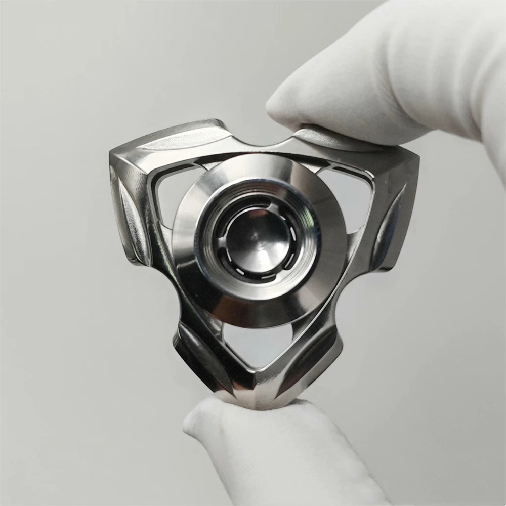 Rensai Rvs EDC Fidget Spinner Anti Stress Speelgoed Fidget Slider ADHD Angst Relief Zintuiglijke Focus Fidgeting Speelgoed