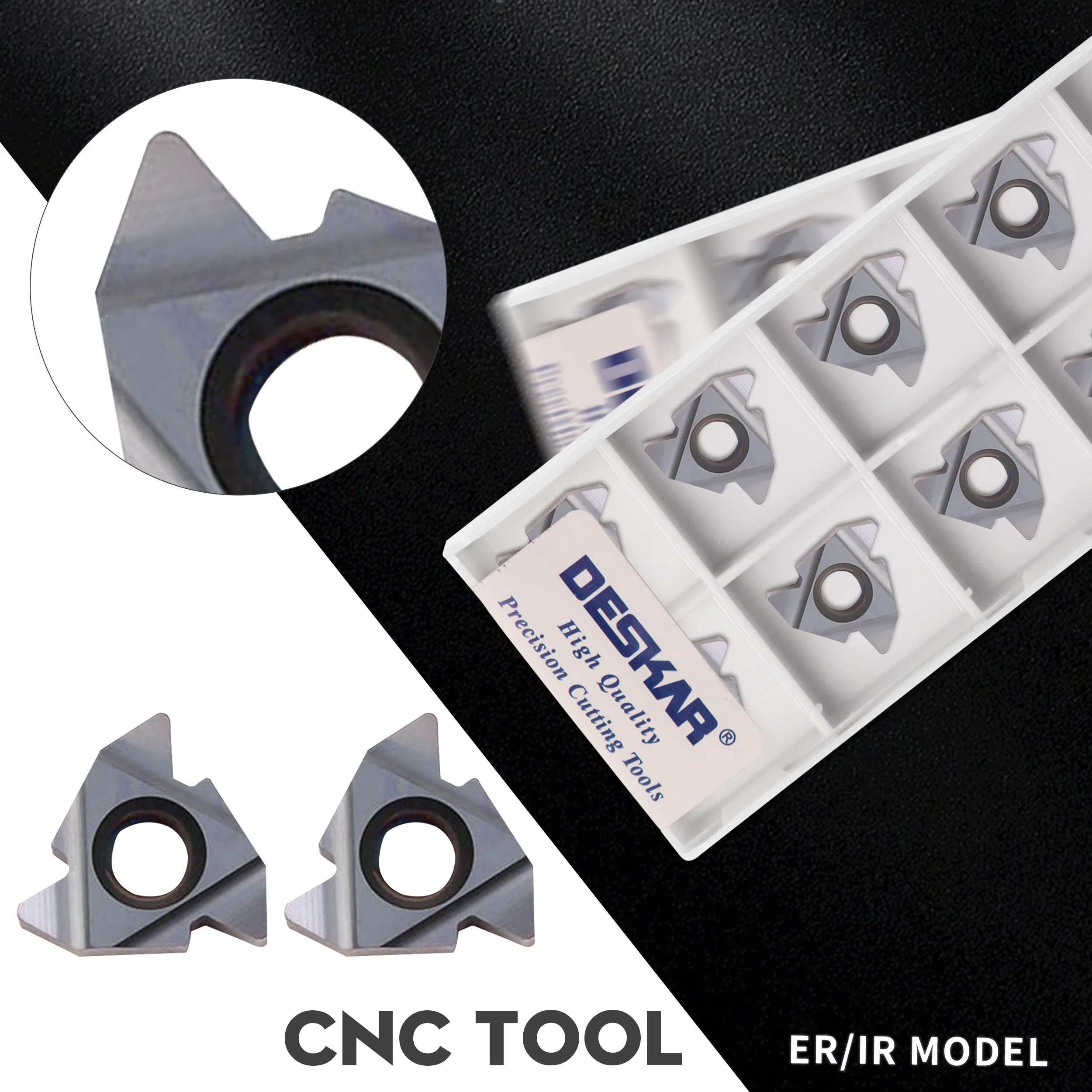 22ER 3.5ISO 4.0ISO 4.5ISO 22IR 5.0ISO 5.5ISO 6.0ISO LDA Carbide Threading inserts CNC lathe cutter For stainless steel and steel