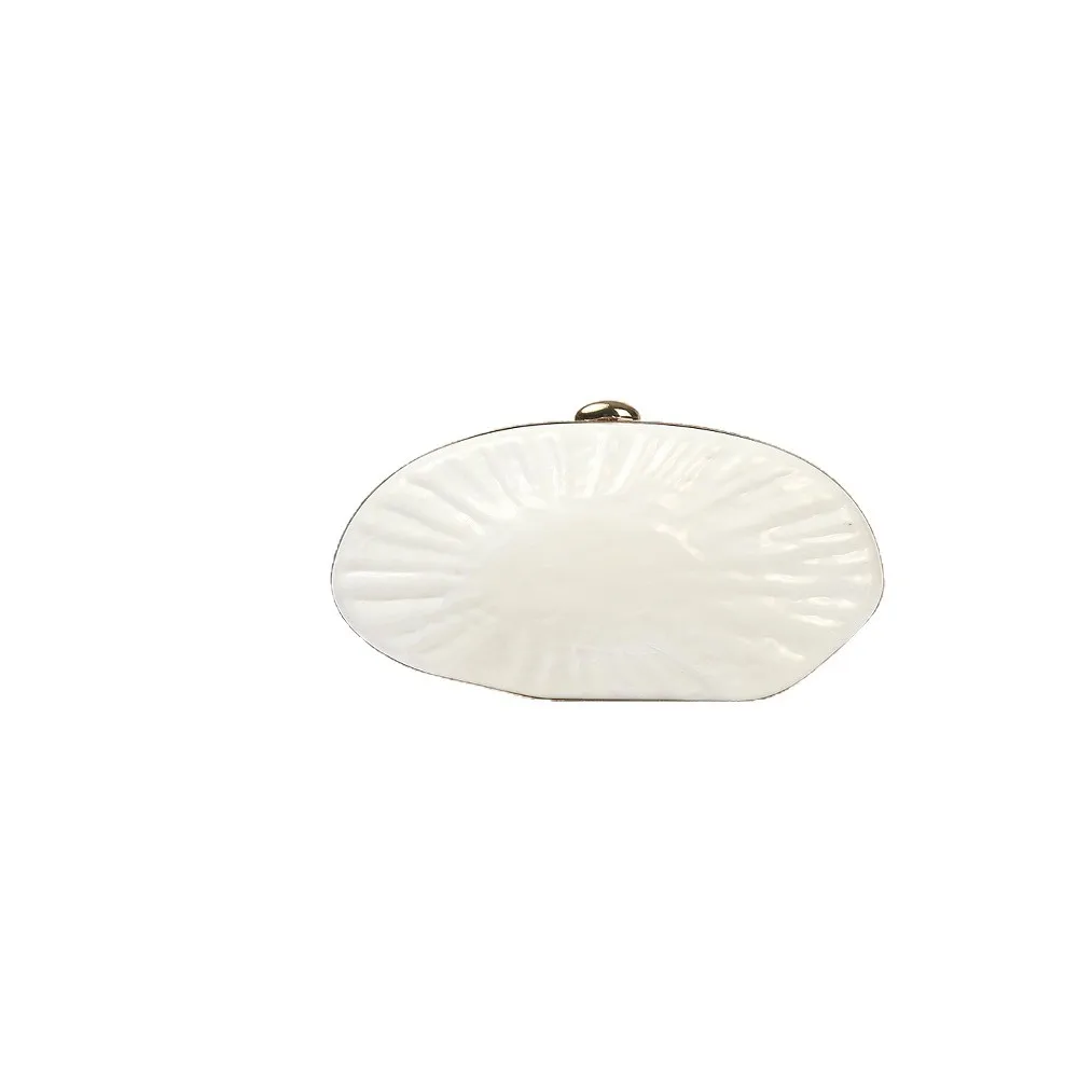 2025 New Acrylic Heart Shell Box Mini Crossbody Bag for Women, Lipstick Coin Key Holder, Vintage Style Polyester Fiber Purse view 5