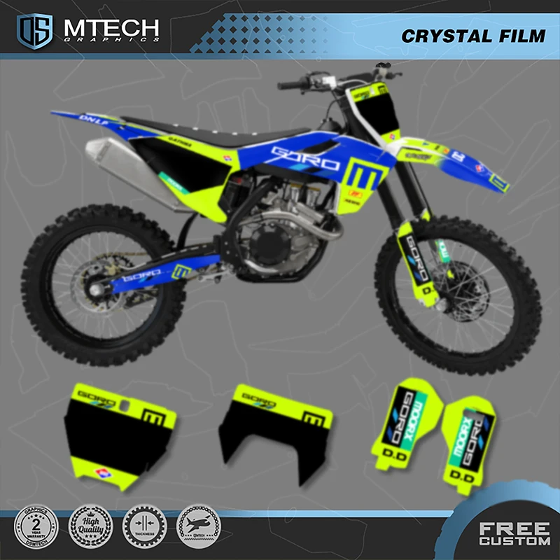 

DSMTECH Graphics Decals Stickers Kits Custom Motorcycle For Husqvarna TC FC 125 250 350 450 2016- 2018 TE FE 2017-2019 002