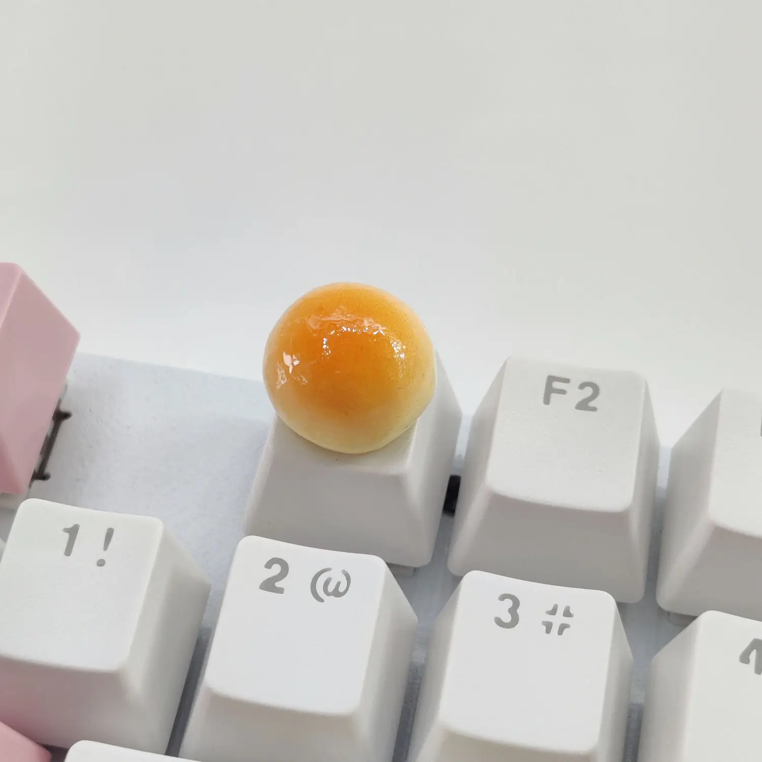 Small steamed bread office personalized keycap manicure special keyboard sticker