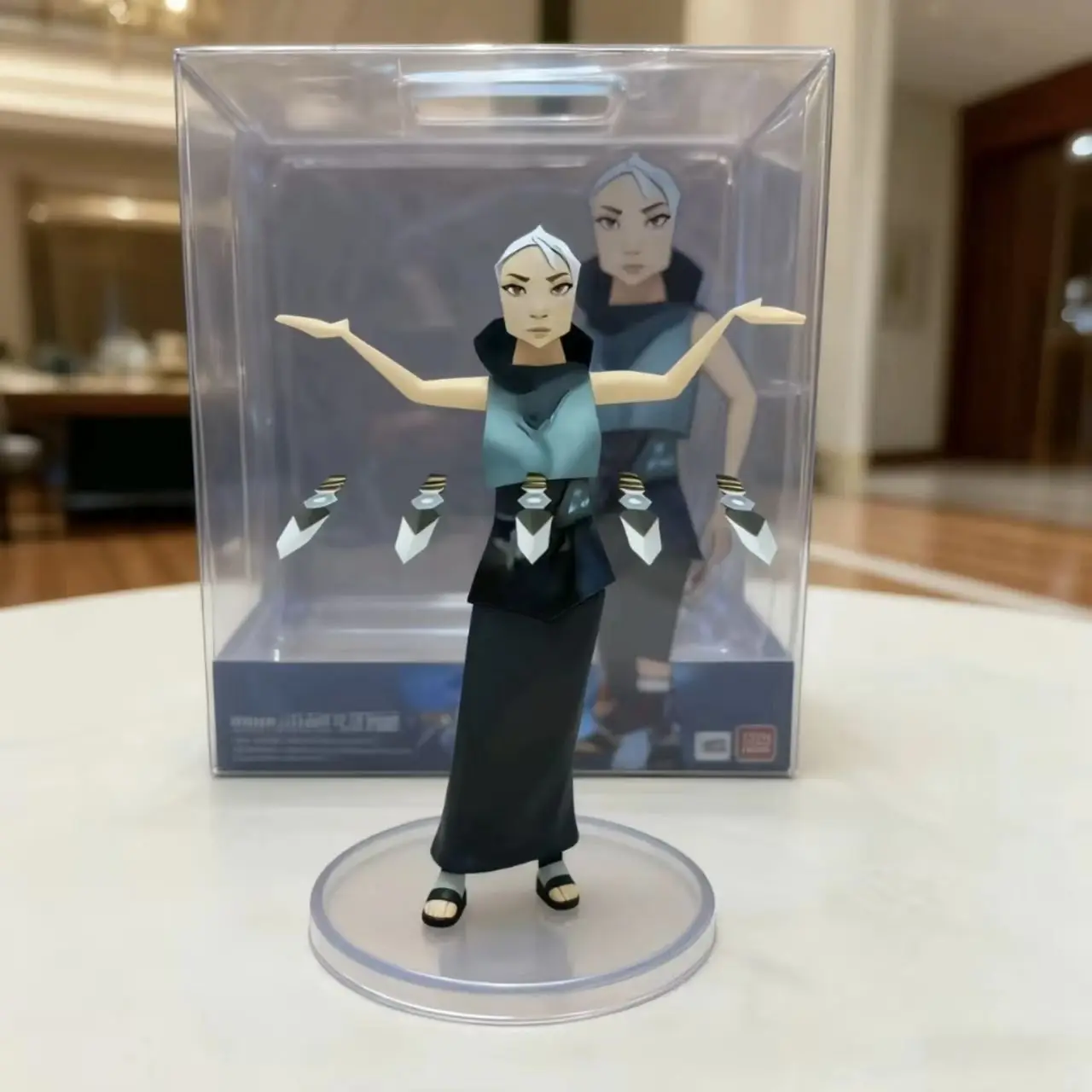Figurka Valorant Jett, abstrakcyjna, nietypowa, 10 cm, zabawka-gag, przedmiot kolekcjonerski.