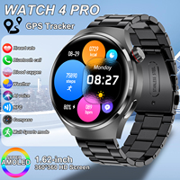 2025New GT 4 Pro GPS Tracker NFC Smart Watch Men 360*360 AMOLED Screen Bluetooth Call Heart rate Blood oxygen Sport SmartWatch