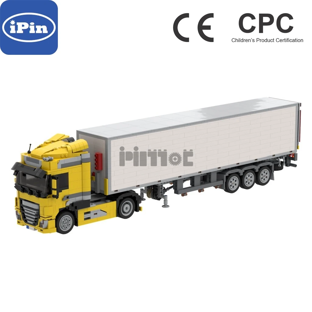 Camión pesado de la serie DAF XT, Moc-7178 + 7517, 2035 piezas, ensamblaje de tecnología de bloques de construcción de empalme de dibujo electrónico