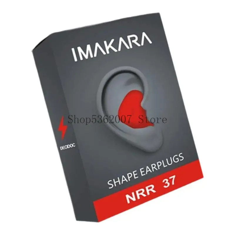 سدادات الأذن مريحة للضوضاء مريحة قابلة لإعادة الاستخدام في اللاتكس الناعمة مناسبة للنوم الهادئ والبيئة الهادئة 40JB