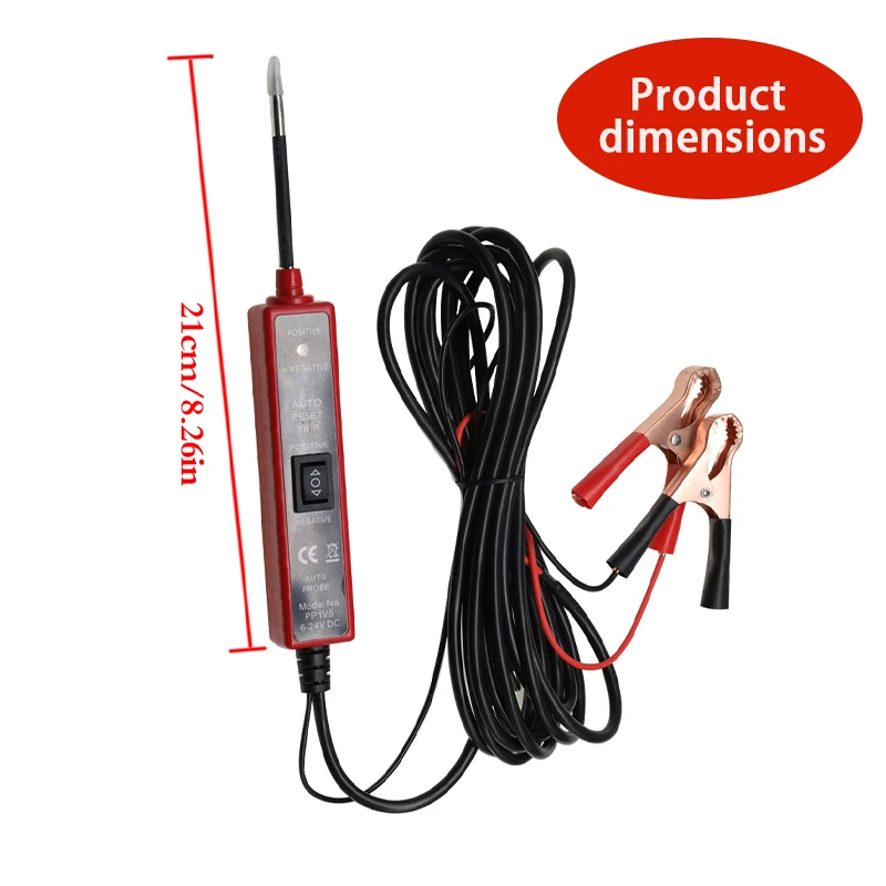 12/24V Diagnostic Tool Component  Probe Pen Voltage/Resistant HQ Power Circuit Probe Tester Car Tester Automotive Circuit Tester