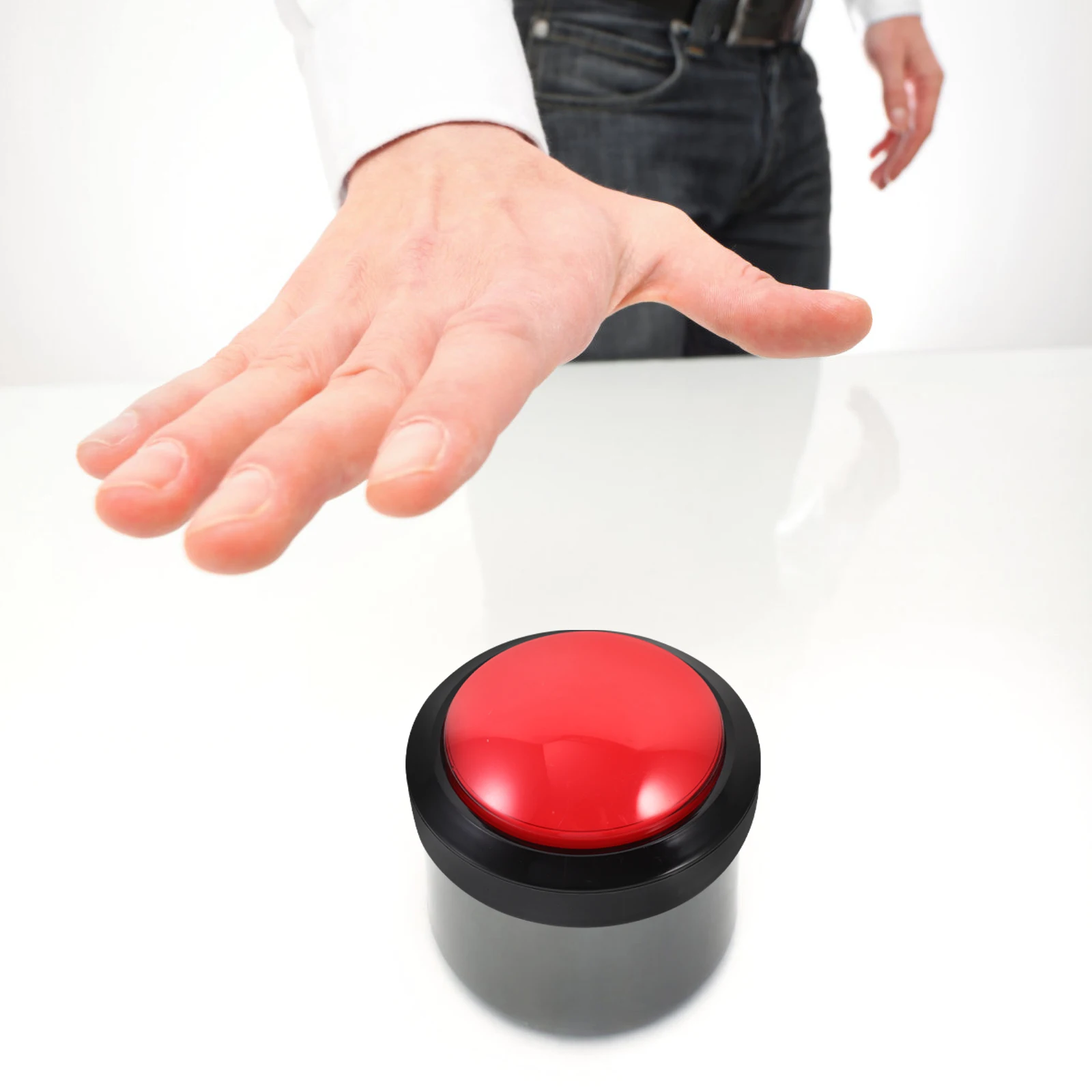 

Button Responder Buzzers Electronic Squeeze Television Red Party Tools Supplies Child