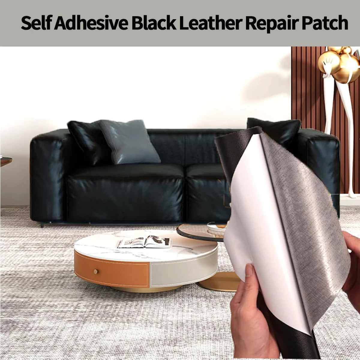 Leather Repair Patch for Furniture Sofa Car Seats Office Chairs Couch Scratch Tape Kit Self Adhesive Waterproof Sticker Hand Bag