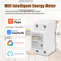 Wifi Smart Switch Energy Meter Model ZMAI-90 Voltmeter Wattmeter Power Meter Tuya Smart Life APP Work With Alexa Google Home