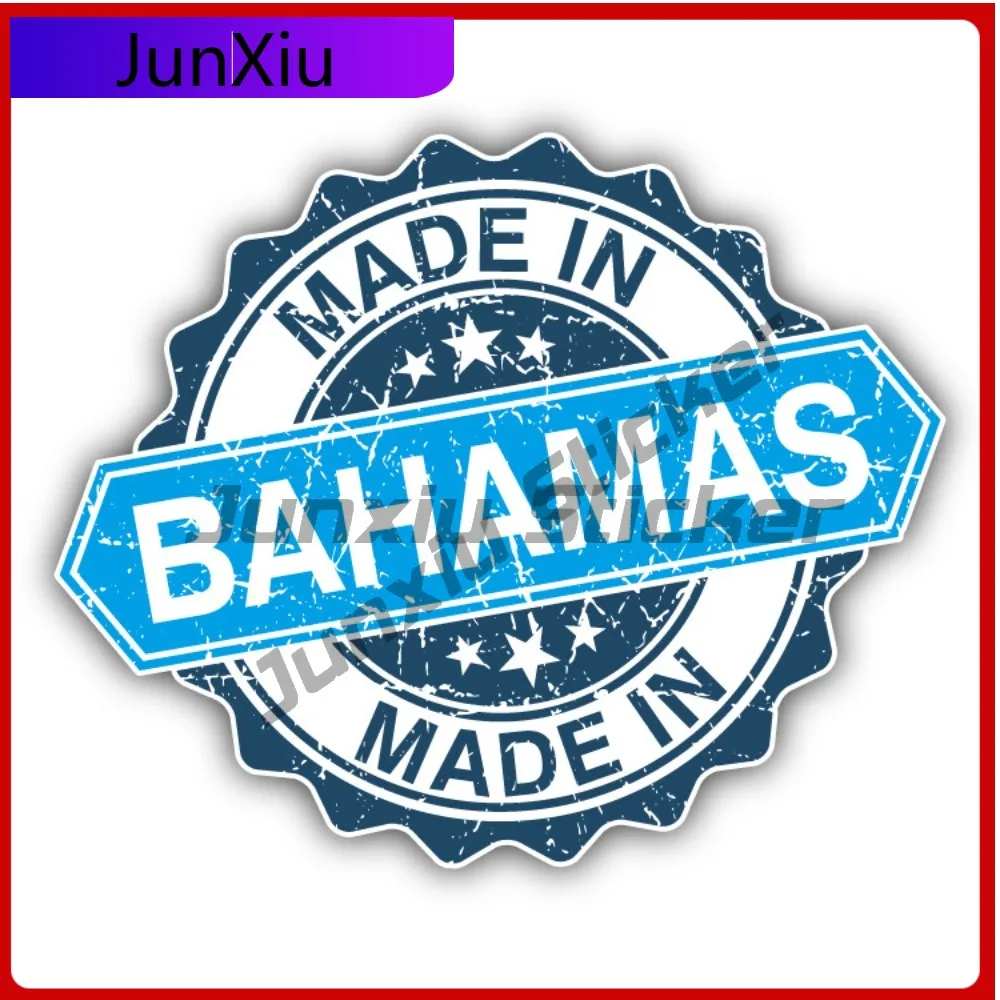 

Made In Bahamas Creative Sticker Stamp Car Decal Bumper Stickers Anime Style Truck Use For Rear Window Car Sticker Accessorie