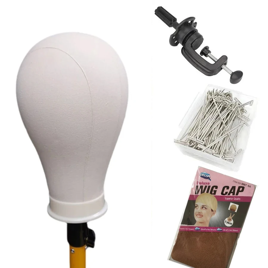 

Холщовая подставка для парика, 22-дюймовая голова манекена для демонстрации парика, подставка для парика с головой, держатель для парика