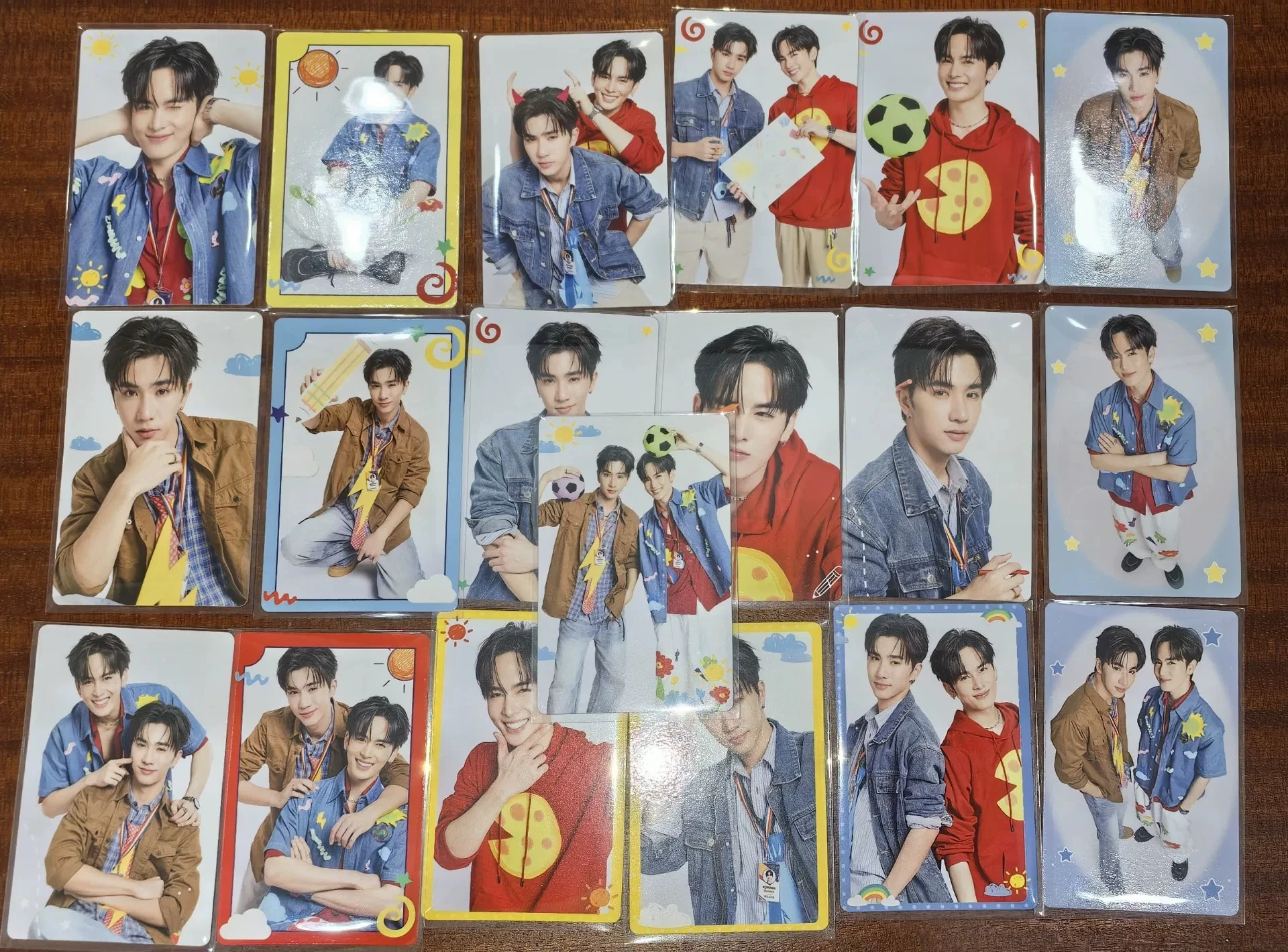 2026 New Official Gmmtv Thai Star Perthsanta Thai TV Love You Teacher Collectible Card Set Novel Thai Version