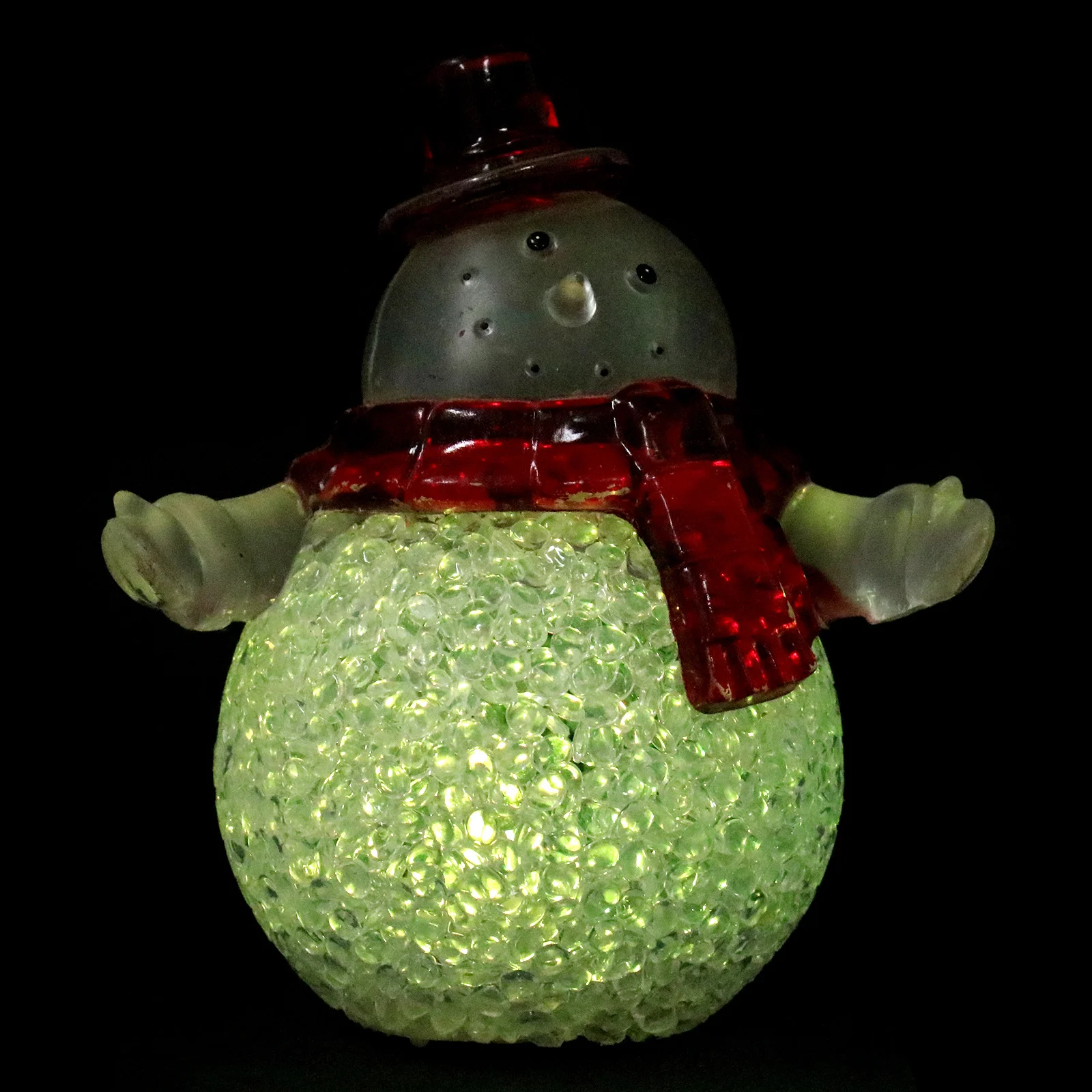 

Christmas Snowman Shape Creative Acrylic Colorful Night Light Eco Friendly Energy Saving Cartoon Design Home Atmosphere Gift