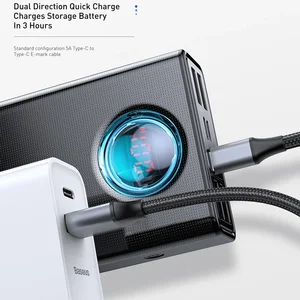 Baseus-Banco EXTERNAL EXTERNAL ENERGY FOR SLIPS AND TABLETS, 30000MAH, 65W, PD3.0, FAST LOADING, FCP, SCP, IPHONE 14, 12, 13 8 Main Sales IPhone External Battery - №7