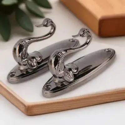 

Curtain Hooks Black 8.5X4Cm Zinc Alloy Vintage Rose Design Wall Mounted For Window Drapes Holdback Tieback Decor