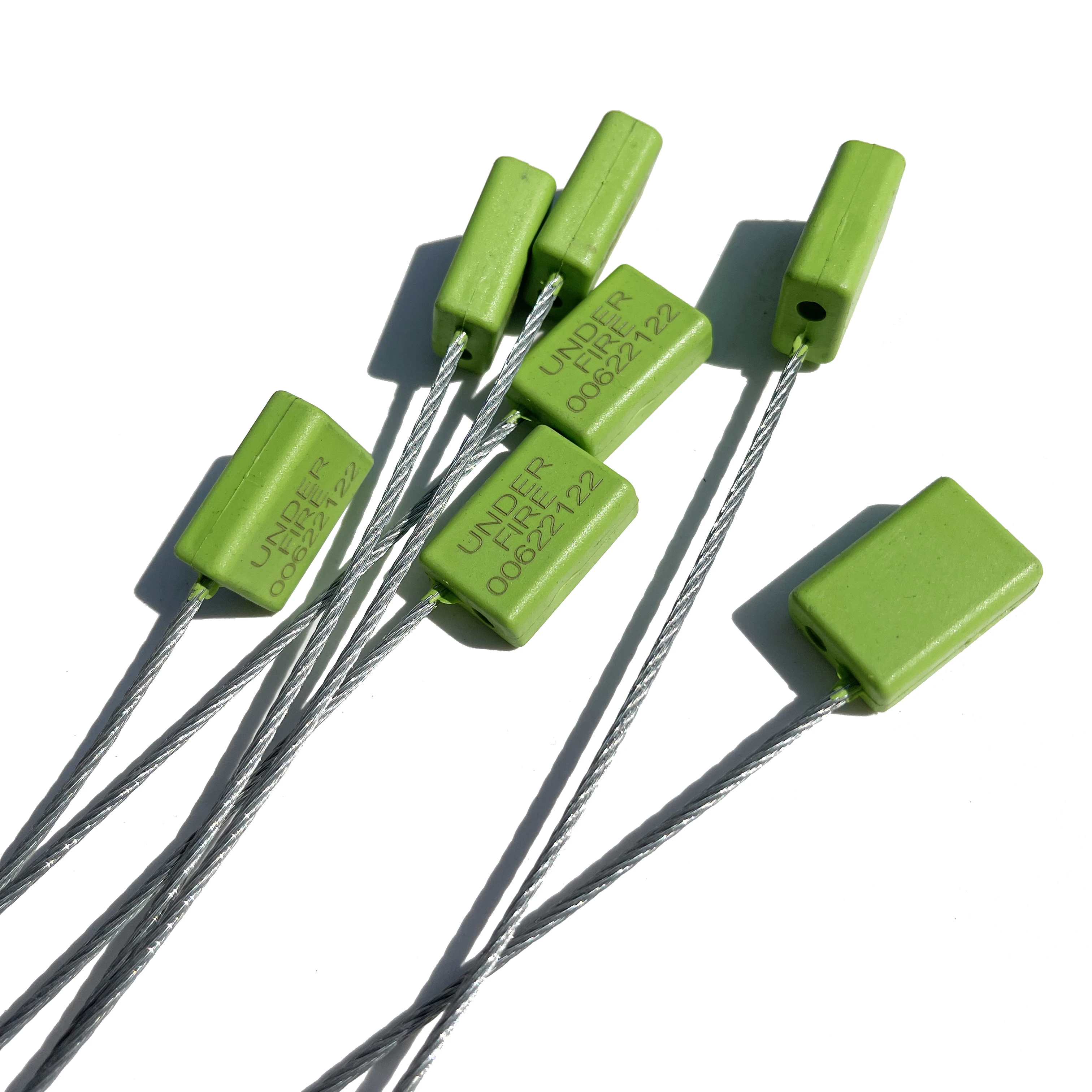 Liga de zinco Container Seals, QR Code cabo descartável, 30cm, 10pcs