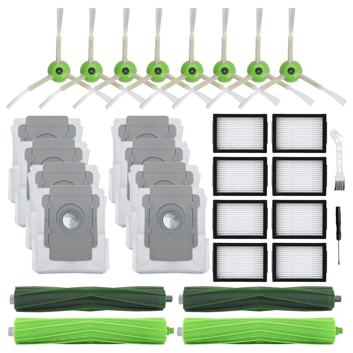 FZFZ I7 I7+ J7 J7+ I3 I3+ I4 I6 I6+ I8 I8+ 로봇 메인 사이드 브러쉬 헤파 필터 먼지 봉투 교체 부품