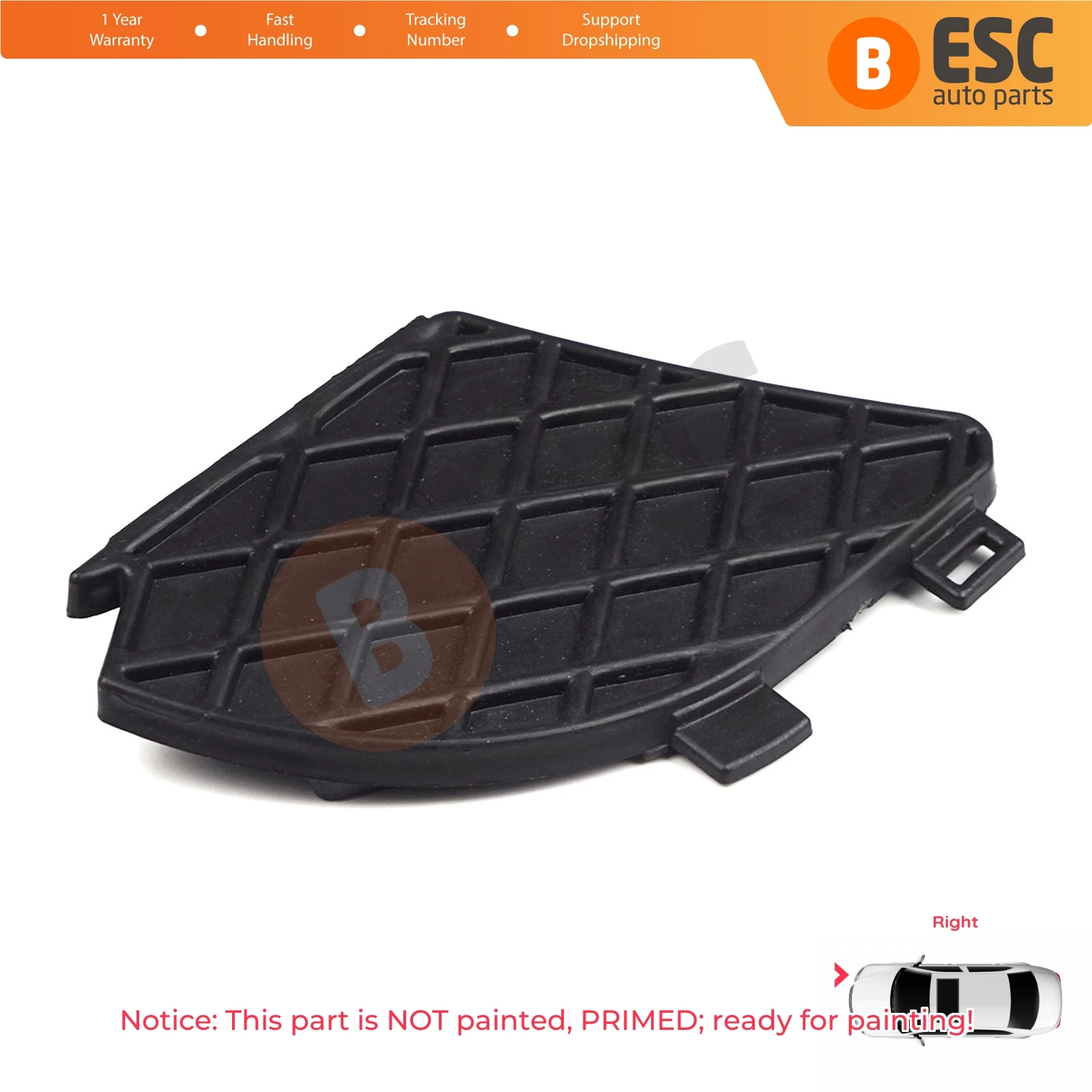 

ESP1099-2 Front Bumper Joint Lower Grille Fog Light Cover Right 2108850253 for Mercedes E Class W210 E320 E430 E55 AMG 1999-2003