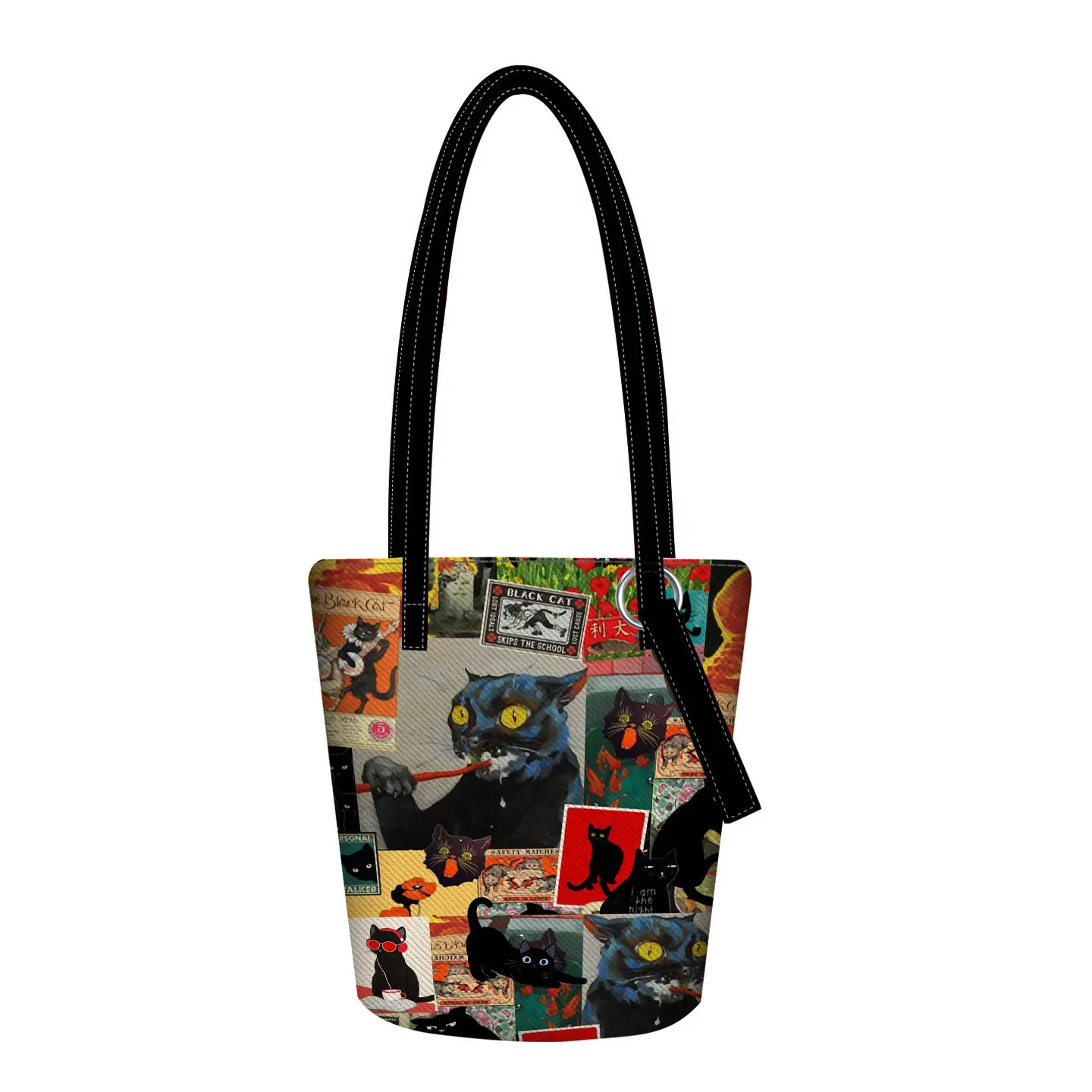 Casual Fashion Versatile Ladies Hand Bags Commuter Tote Bags for Women Shoulder Bags Designed Extended Bucket Canvas Bag