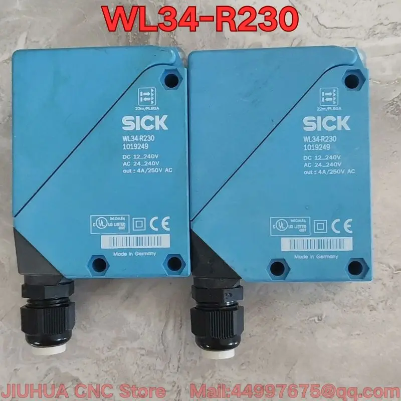 Second-hand WL34-R230 photoelectric sensor function test is normal